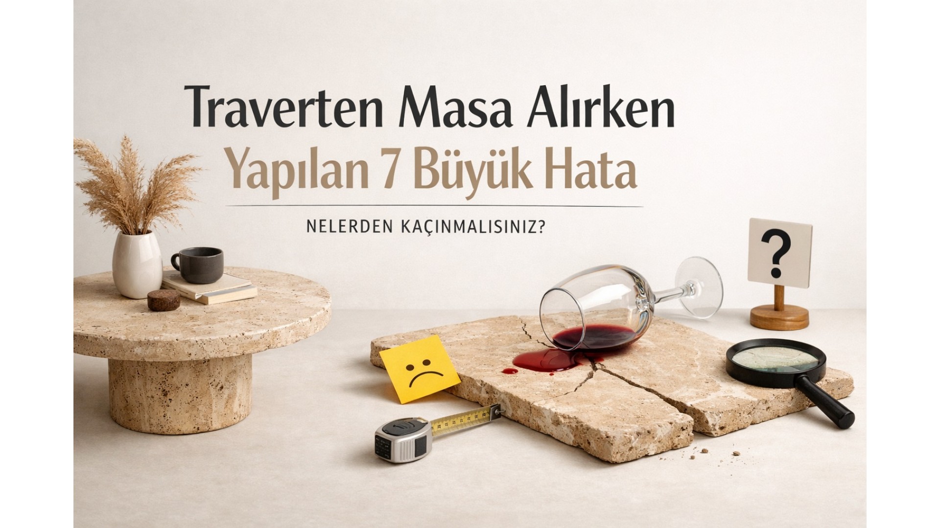 Traverten Masa Alırken Yapılan 7 Büyük Hata