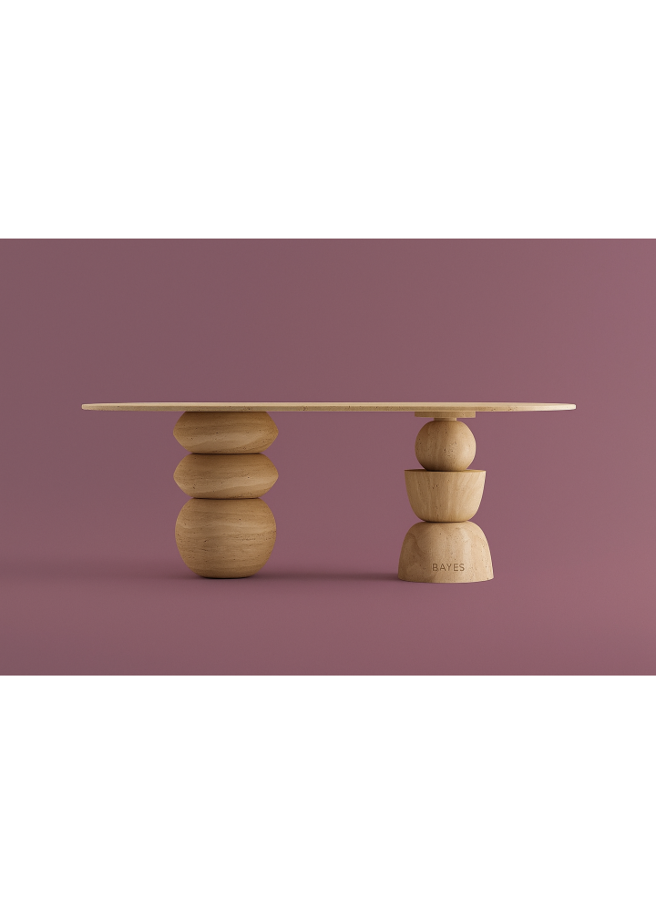 Balance Traverten Yemek Masası