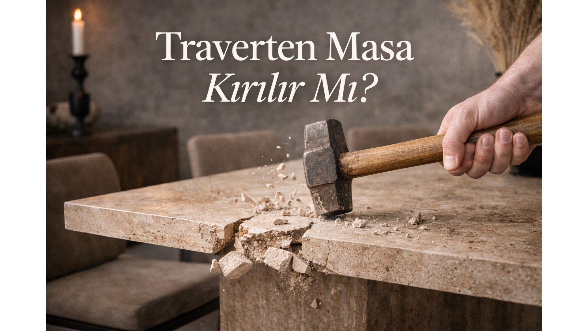 Traverten Masa Kırılır mı? Gerçek Dayanıklılık Rehberi