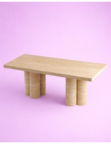 Hexa Traverten Yemek Masası