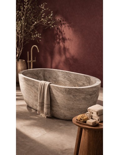 Silver Traverten Küvet