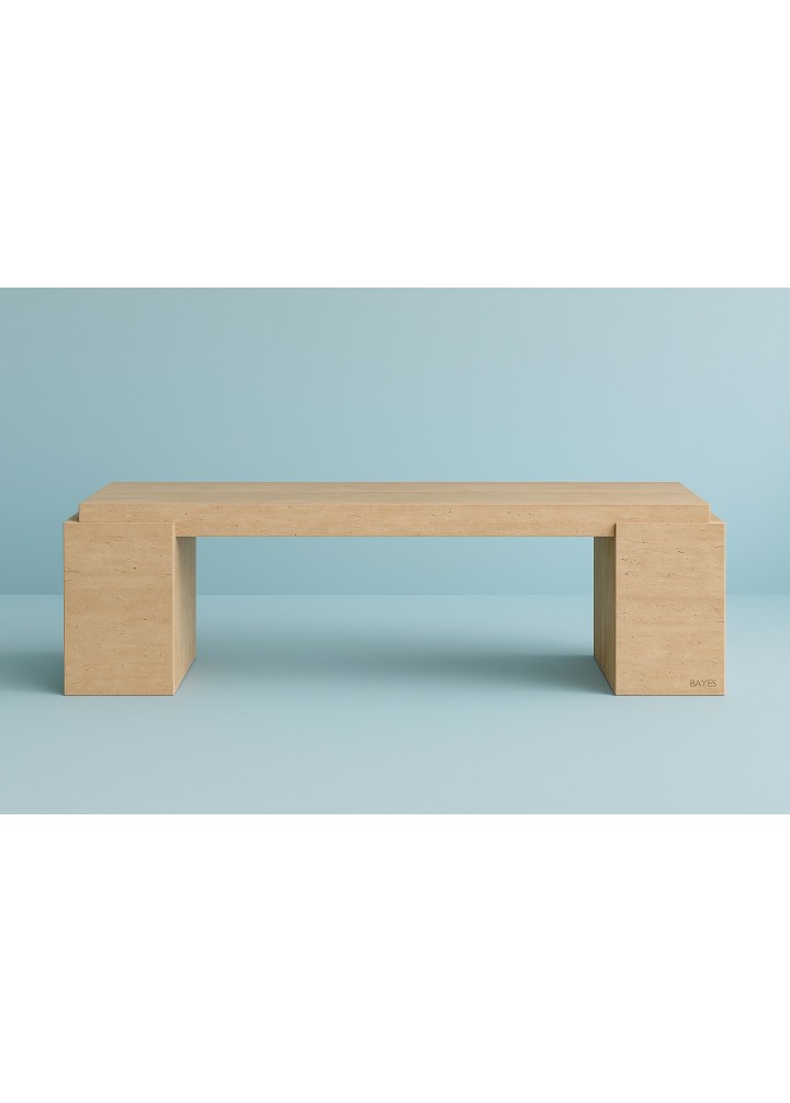 Bayes Traverten Bench